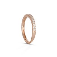 Anello Dilvdò Donna Half Eternity in Argento Zircone ANVERRB